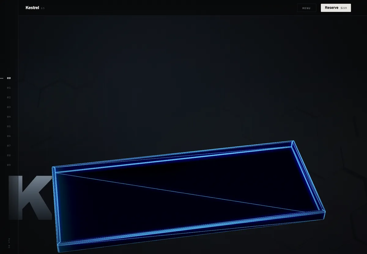 Kestrel 65 — hero screenshot